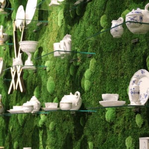 Style Green Pole Moss Preserved Moss Wall