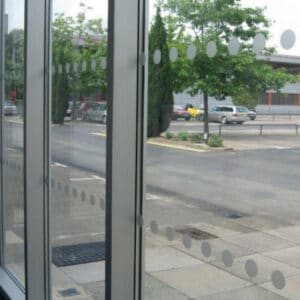 Frosted Dots Simple Cut Window Films & Manifestations