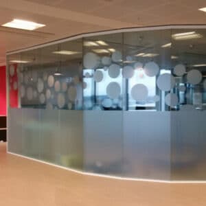 Frosted Dots Complex Cut Window Films & Manifestations