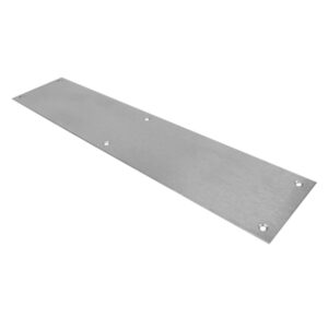 Satin Stainless Steel Push Plate (Square Corner) - 100mm Wide