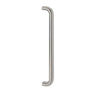 Satin Stainless Steel (Sss) Bolt Through D Handle - 19mm Wide (Including Fixings)