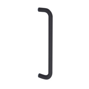 Black (Ral9005) Bolt Through D Handle - 19mm Wide (Including Fixings)