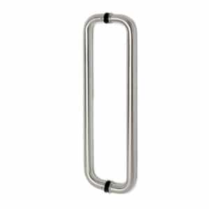 Satin Stainless Steel Back To Back D Pull Handle For Timber & Glass Doors - 19mm Wide