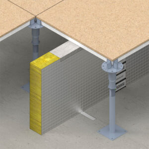 Raised Access Floor Fire Barrier 120min, Sheet 1.2 x 1.2m (Butt jointed) 120mm