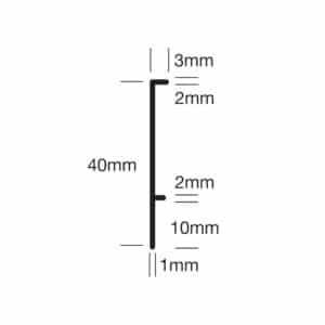 Concealed FL / Wall Transition Strip 2.5m