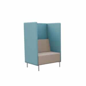 Kubik High Back Single Seater Sofas 870 x 720 x 1370mm