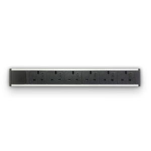 Metalicon Powerlink Power Module (No Cable) 6 Socket Upma-6p Desktop Power & Cable Management