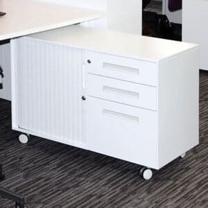 Metalicon Spectrum Right Hand Caddy 2 Draw 2 Shelf Cupboard Office Storage 900 x 480 x 645mm