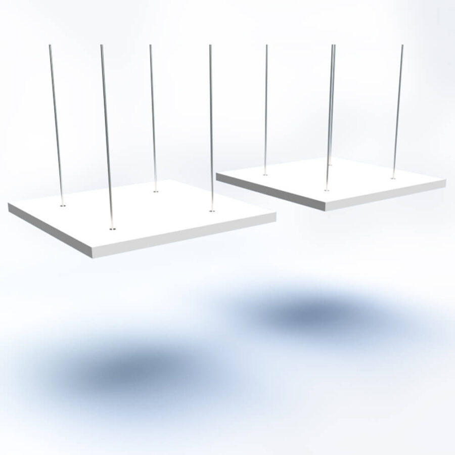 Ecophon Solo Square Kit Canopies & Rafts 1200 x 1200mm - Workplace ...