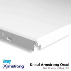 Knauf Armstrong Orcal Clip In Metal Ceiling Tiles – 600 x 600mm – Plain BP9300M6G1
