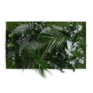 Style Green Picture Framed Jungle Plant Design Preserved Plant Picture 100x60cm