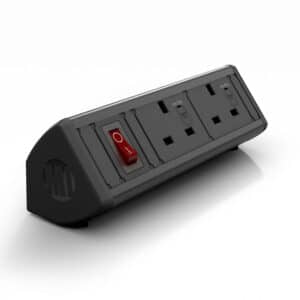 Metalicon Boost 2 Socket Desktop Power & Cable Management
