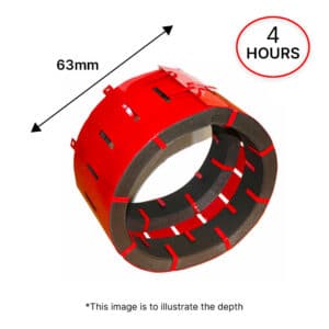 PFC Corofil Intumescent Firestop Collar 4 hours 63mm