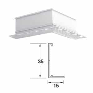 Zentia-Armstrong Axiom Perimeter Angle 35mm x 15mm BPT3235