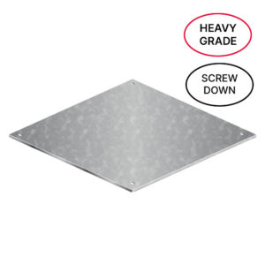 BGH600S PSA Raised Access Floor Heavy Grade 600 x 600 x 30mm Steel Encapsulated Screw Down Bare Panel