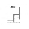 Type XT Metal Ceiling to Plasterboard Wall Ceiling Shadow Gap Detail Trim 3m White RAL9010