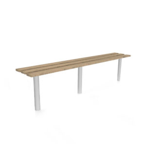 Perimeter Bench With Pockets SGL Powder Coated Steel Frame 900mm Long