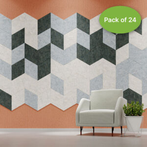 Allsfar Tex Diamond Acoustic Textured Panels 600 x 346mm Pack of 24