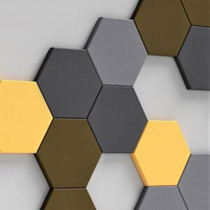 Fluffo Hexa L Flat Soft Acoustic 3D Panel